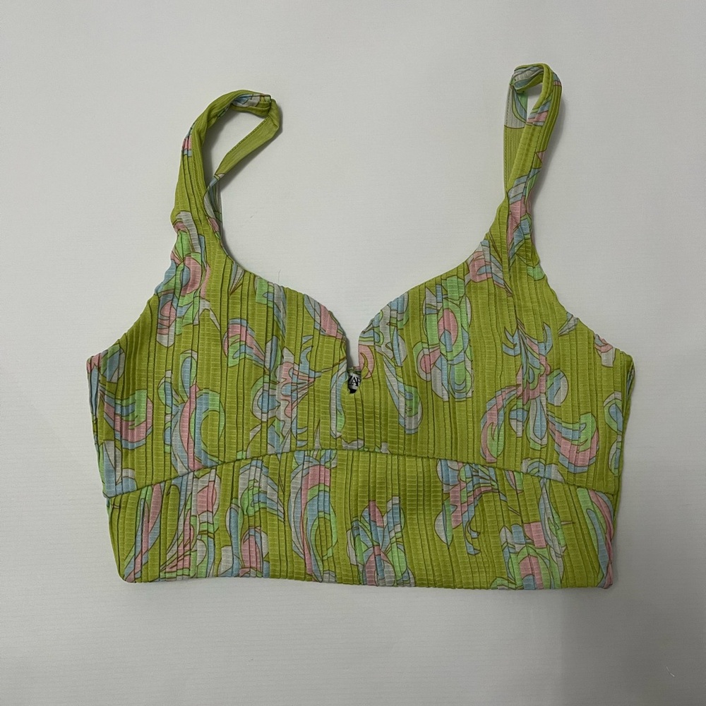 Colorful Patterned Crop Top Zara
